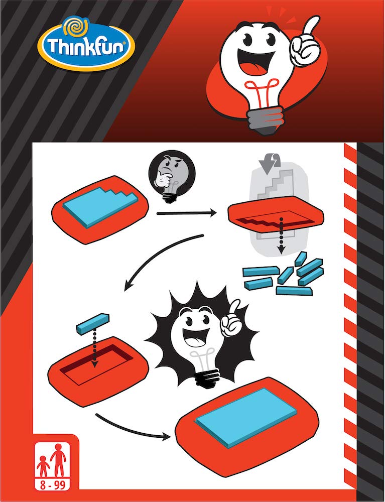 Think Fun Pocket Brainteasers - Rec-Tangle Puzzle Game And Stem Toy For Boys And Girls Age 8 And Up