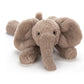 Jellycat Smudge Elephant Stuffed Animal, Medium 9.5 Inches | Elephant Plush Toy | Classic Children'S Gift