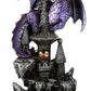 Pacific Giftware Small Guardian Dragon Protecting Castle with Rhinestone Rock Crystal Tabletop Decor Collectible Figurine Gift (