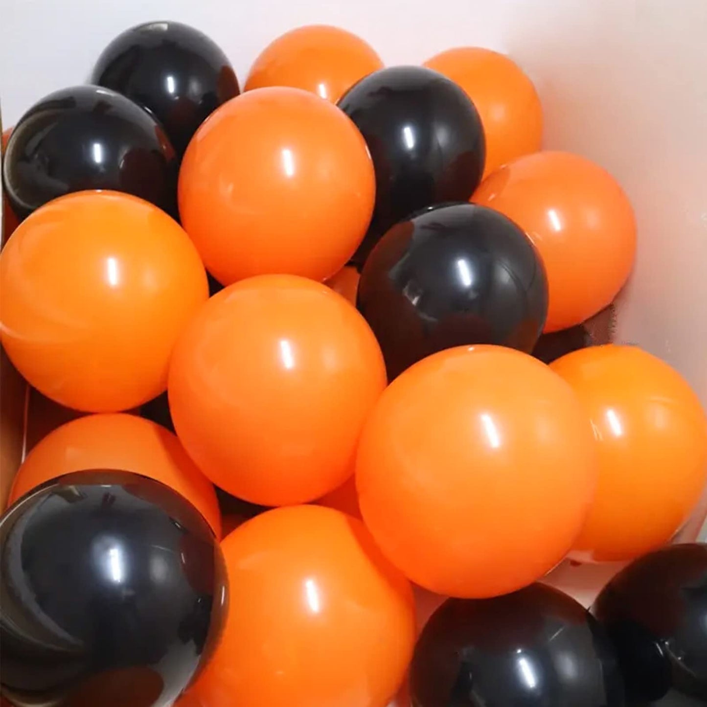 Orange Balloons 100 Pack 12 Inch Thicken Latex Halloween Balloons Orange Round Helium Balloon For Halloween Birthday Kids Party