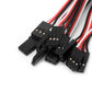 RCmall Servo Extension Cable Lead Wire 100mm 3.93 inch 3 Pin Cord Male to Male JR Plug for Futaba (Pack of 10PCS)