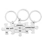 PETSAVIOUR We Will Always Be Connected Puzzle Keychain Set of 3 Long Distance Gift for Best Friends Sisters (Puzzle Keychain Set
