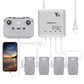 Hanatora Air 2S,Mavic Air 2 Battery Charger Compatible with DJI Air 2S,Mavic Air 2 Drone,Rapid Multi Parallel Charging Hub Acces