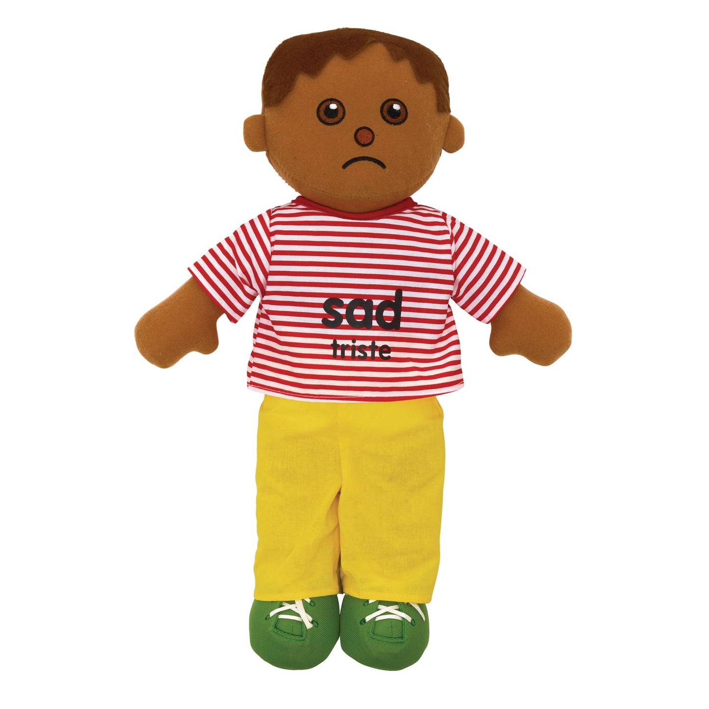 Excellerations 18' Bilingual Emotions Plush Baby Dolls, Set Of 4 | Multi-Ethnic. 4 Common Expressions, Social Emotional Learning, Calm Down Corner Supplies, Play Therapy, Preschool Must Haves
