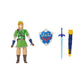 Nintendo Legend of Zelda Link Figure - 4 Inch Action Figure with Sword and Shield, Multicolor, Model 40432, Plastic Material