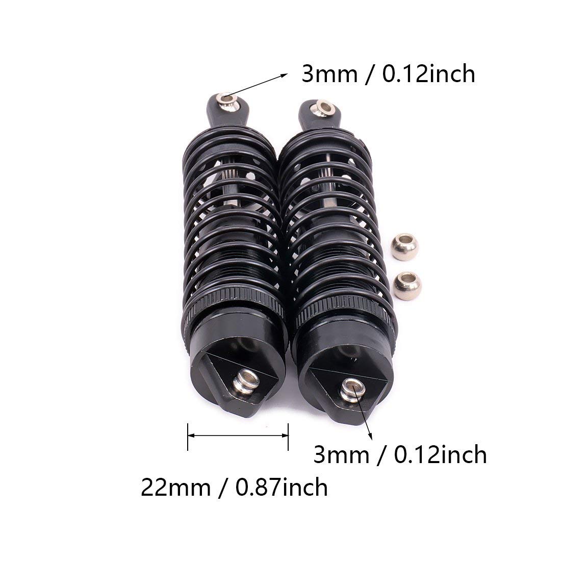 Front Rear Rc Shocks Compatible With Traxxas Slash 4X4 2WD Parts 1/10 Shocks Absorber Damper Traxxas Rustler Stampede Bandit Ral