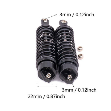 Front Rear Rc Shocks Compatible With Traxxas Slash 4X4 2WD Parts 1/10 Shocks Absorber Damper Traxxas Rustler Stampede Bandit Ral