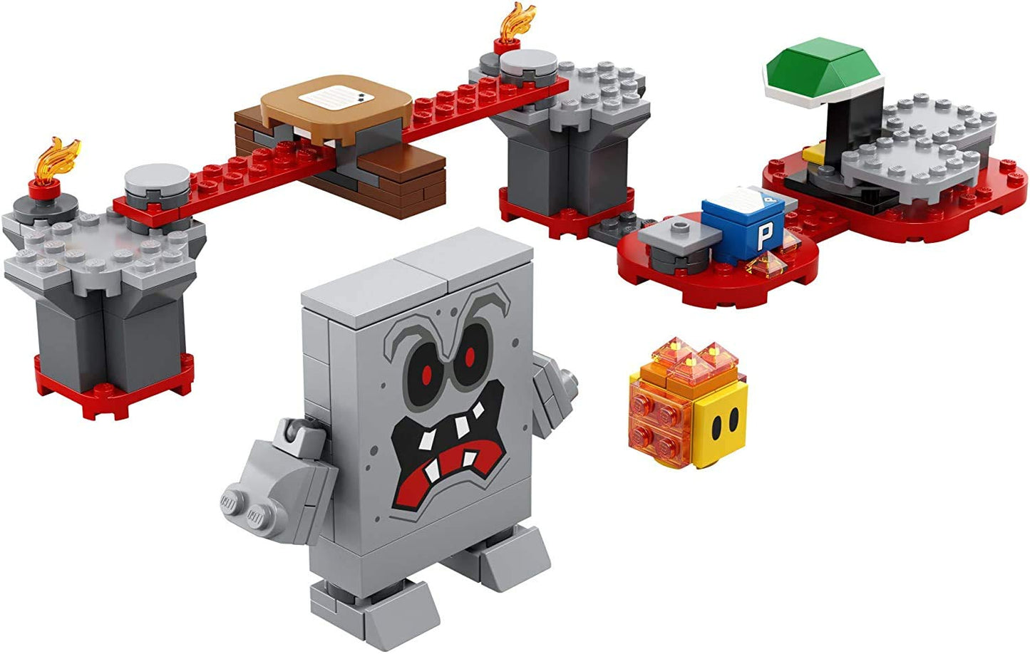 Lego Super Mario Whomp’S Lava Trouble Expansion Set 71364 Building Kit; Toy For Kids To Enhance Their Super Mario Adventures With Mario Starter Course (71360) (133 Pieces)