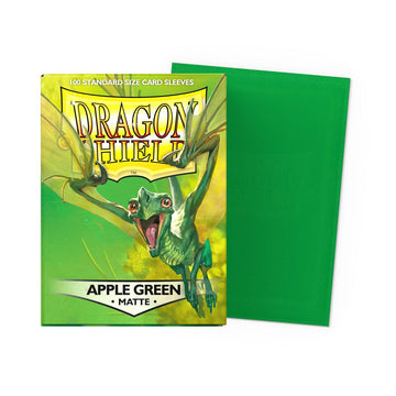 Dragon Shield | Standard Size Card Matte Sleeves | 100 CT - Smooth & Tough enhanced TCG Sleeves | Compatible with Pokemon  Flesh & Blood  One Piece & Magic The Gathering | Apple Green - Matte