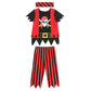 Wizland Children'S Pirate Costume 8Pcs Deluxe Pirate Costume For Kids 9-10Years