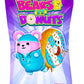 Bears vs Donuts Plushies 2 Pack Mystery Bags - 4in Assorted Bean-Filled Collectibles (V3031)