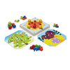 Plantoys Creative Wooden Peg Board With 3 Double Sided Cards (5399) | Sustainably Made From Rubberwood And Non-Toxic Paints And 