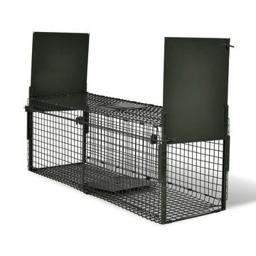 vidaXL - Live Animal Catch Life Trap 2 Door Iron Mesh Cage Prey Hunt Rabbit Rodent Mouse