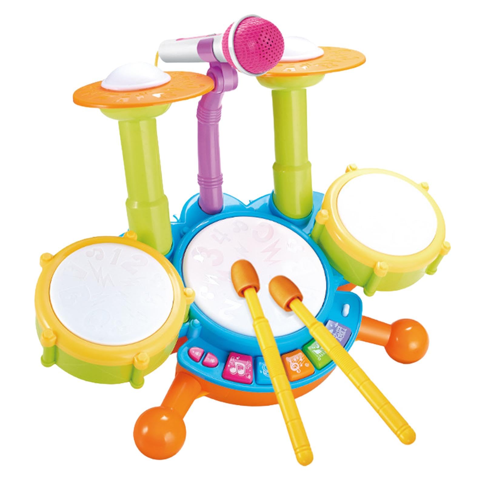 MerishoppKids Drum Set Developmental Musical Baby Toy For Children 6 12 18 Month Kids Blue|Baby|Toys For Baby|Developmental Baby