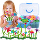 Biranco. Flower Garden Building Set - Grow Up! Fun Stacking Toys For Toddlers And Kids Age 3-6 Year Olds, Educational Activity For Preschool, Cool Stem Gardening Gifts For Girls (138 Pcs)