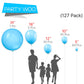 Partywoo Light Blue Balloons 127 Pcs Different Sizes Of 36 18 12 10 5 Inch Baby Pastel Sky Aqua Blue Balloon Arch Kit Garland For Graduation Baby Shower Gender Reveal Party Decorations Blue-Y20