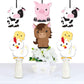 Big Dot of Happiness Farm Animals - Cow, Horse, Pig and Chicken Decorations DIY Baby Shower or Birthday Party Essentials - Set o