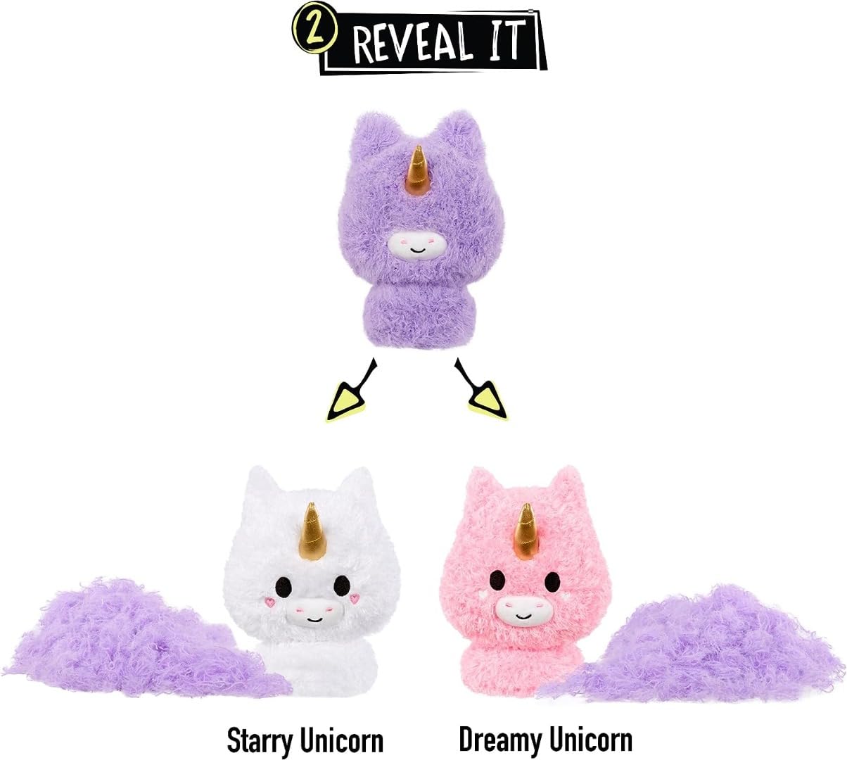 Fluffie Stuffiez Unicorn Plush - Small Collectible, Ultra Soft Multicolor Fur, ASMR Fidget, Model 594178EUC