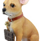 Ebros Gift 'You Want Some Of This Feisty Chihuahua Dog Statue 12.5' H Carefree Chimichanga Chihuahua Puppy Welcome Greeter Figurine
