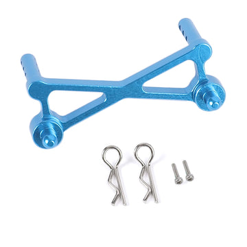 RZXYLRC Aluminum Front Body Shell Post Mount for Axial SCX24 C10 1/24 RC Crawler Car Upgrade Accessories (Blue)