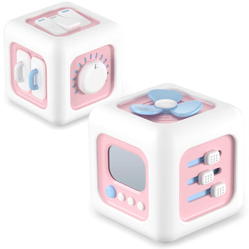 Zartores Montessori Toys For 1 Year Old, Busy Cube Toys For 1 Year Old Girl, 1 Year Old Girl Birthday Gifts, Travel Airplane Sen