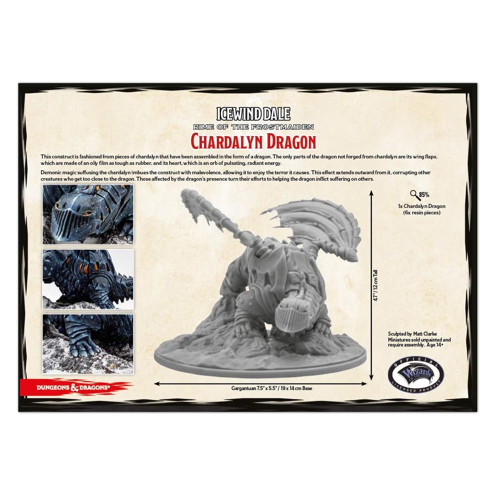 Gale Force Nine Chardalyn Dragon Miniature - Small Multi-Color Plastic Model GF971126