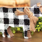 Happy Deals ~ Buffalo Plaid Cow Discontinued