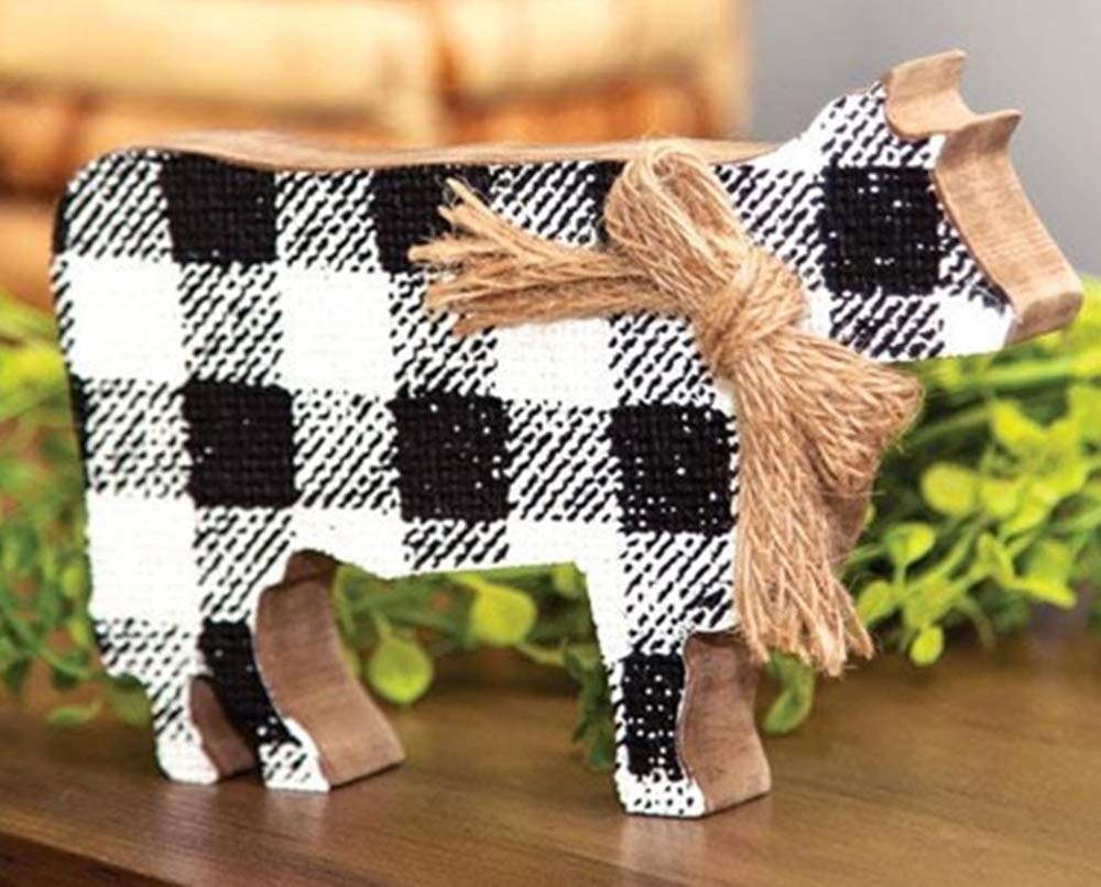 Happy Deals ~ Buffalo Plaid Cow Discontinued