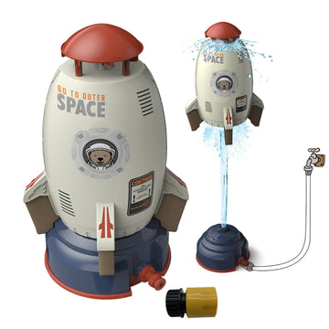 Flexyony Rocket Sprinklers Toys Water Splash Rocket Outdoor Water Play For Kids Rocket Sprinklers Toy Water Blaster Rockets Summ