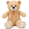 MIAOHAHA Plush Toy Teddy Bear Cute Stuffed Animal Bear Doll Gift for Girlfriend on Birthday, (Brown,60cm/23.6in)
