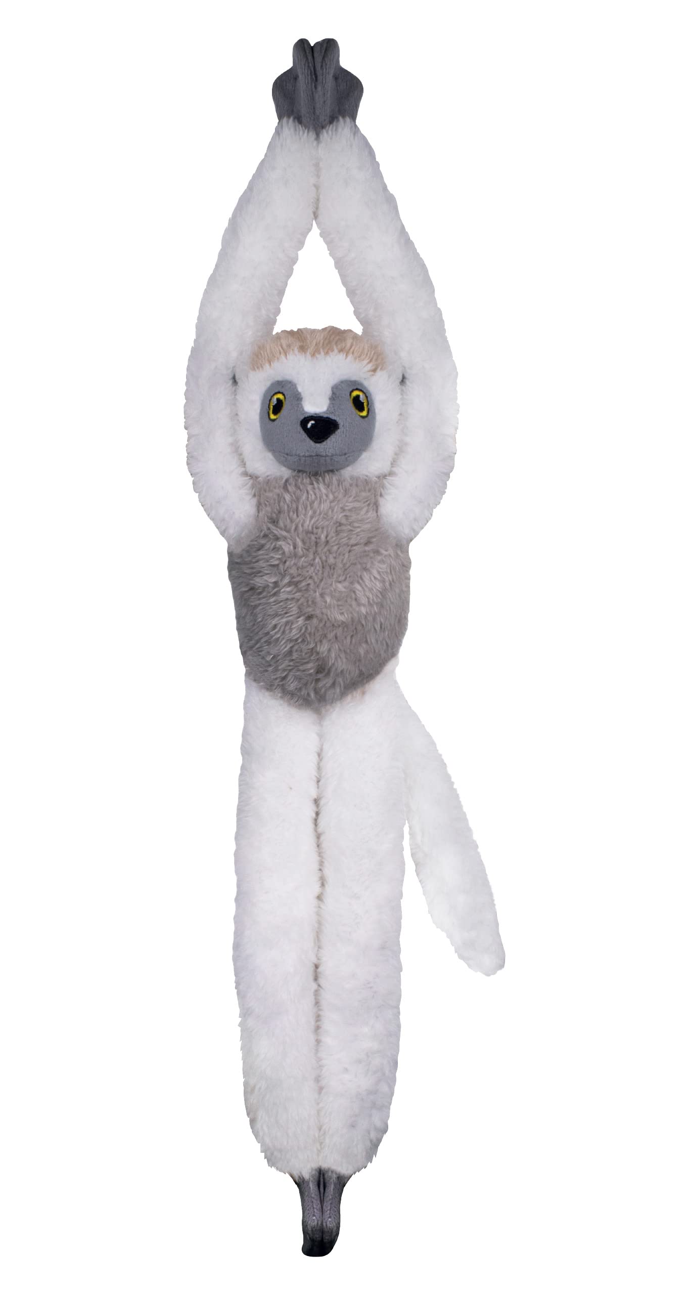 Deluxebase EcoBuddiez Tree Huggers - Sifaka from Small 55cm Hanging Soft Toy Made from Recycled Plastic Bottles. Eco-Friendly So