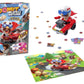 Goliath Donut Dash Game w/ 24pc Puzzle - Race to Pick Up Matching Donuts  Racecar Does Real Donuts On Table Or Hard Floor - Includes 24-Piece Puzzle