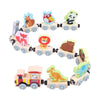 Pn Avan 0 & 20 Number Enlightenment Wooden Toy Train 27Pcs Set For Toddlers, Number Transportation, Fruit, Color Recognition Ear