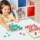 Linkyloop Guess Game Board Game for Kids, Wooden, 8"x9"x0.1", Fun Family Night Activity, Ages 3-8, Memory Game for Boys & Girls