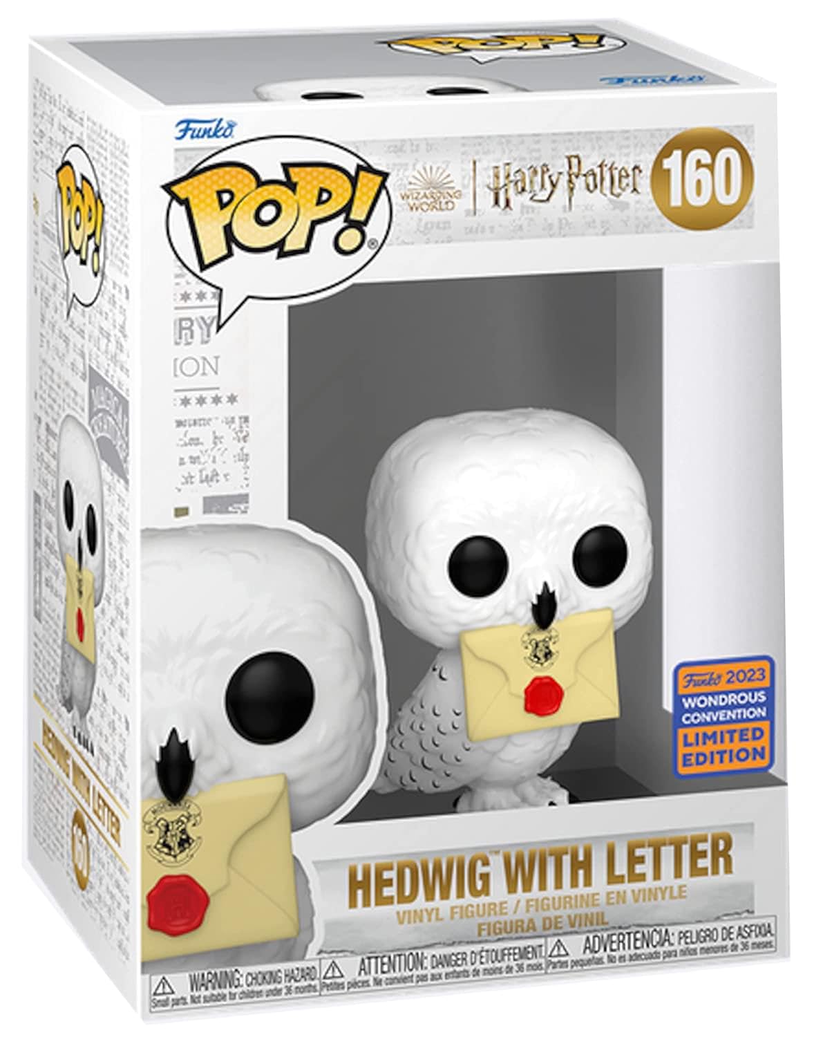 Funko Pop! Harry Potter Hedwig with Letter - WonderCon Exclusive, Vinyl, White, Model FM221125