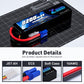 Zeee 3S 8200mAh Lipo Battery 11.1V 100C EC5 Connector Soft Case Battery with Metal Plates for RC Car RC Truck Tank Racing Hobby