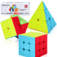 Roxenda Speed Cube Set, Magic Cube Set Of 2X2X2 3X3X3 Pyramid Cube Smooth Puzzle Cube (Stickerless)