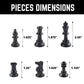 Getorium Tournament Chess Set: Portable And Professional Set With Travel Portable Plastic Tube Roll. Plastic Staunton Chess Piec