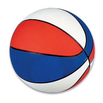 Rhode Island Novelty 7 Inch Red White & Blue Mini Basketballs, Pack Of 5