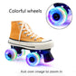 Nezylaf 4 Pack Light Up Roller Skate Wheels 32x58mm 78A Polyurethane 3LED-Colorful with Bearings for Indoor/Outdoor Use