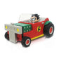 Teen Titans Go! 2.75" Robin Action Figure with 5" Vehicle - Multi-colored, Plastic, Model 92440