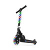 Jetson Scooters - Jupiter Kick Scooter (Black) - Collapsible Portable Kids Push Scooter - Lightweight Folding Design With High Visibility Rgb Light Up Leds On Stem, Wheels, And Deck