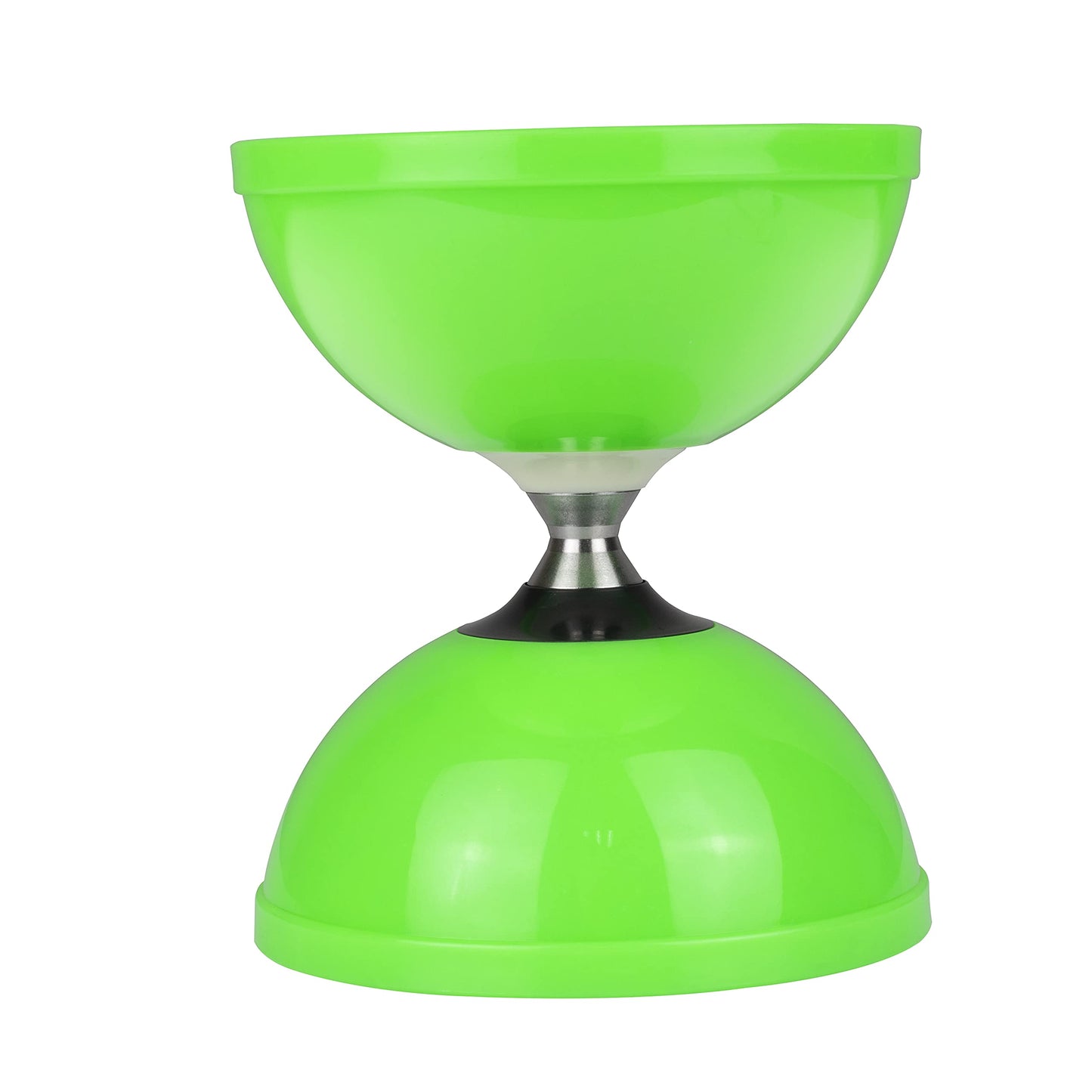 Magicyoyopro Triple Bearing Green Diabolo Medium Size 5” Chinese Yoyo Toy With 2 Pair Carbon Sticks+ 2 Extra Strings +1 Net Bag, High Performance Chinese Yoyo Diabolo Skill Toy