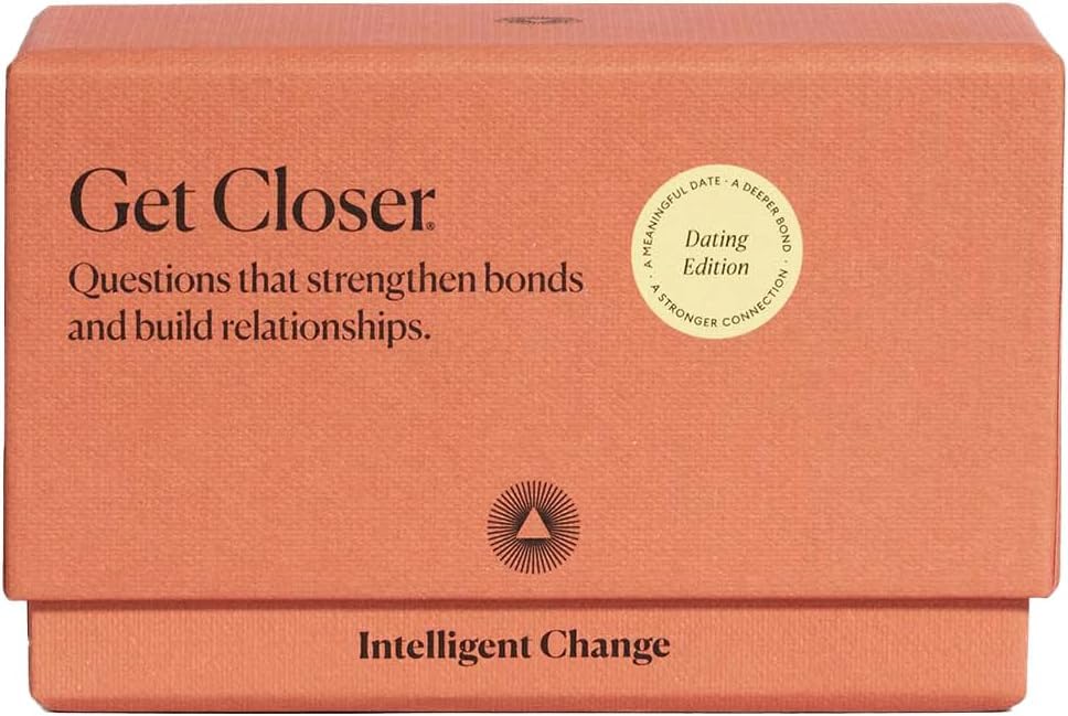Intelligent Change Get Closer Dating Edition Card Game Conversation Starters - Question And Answer Games - Fun Card Game For Dating Couples, Date Night Activity (Dating Edition)