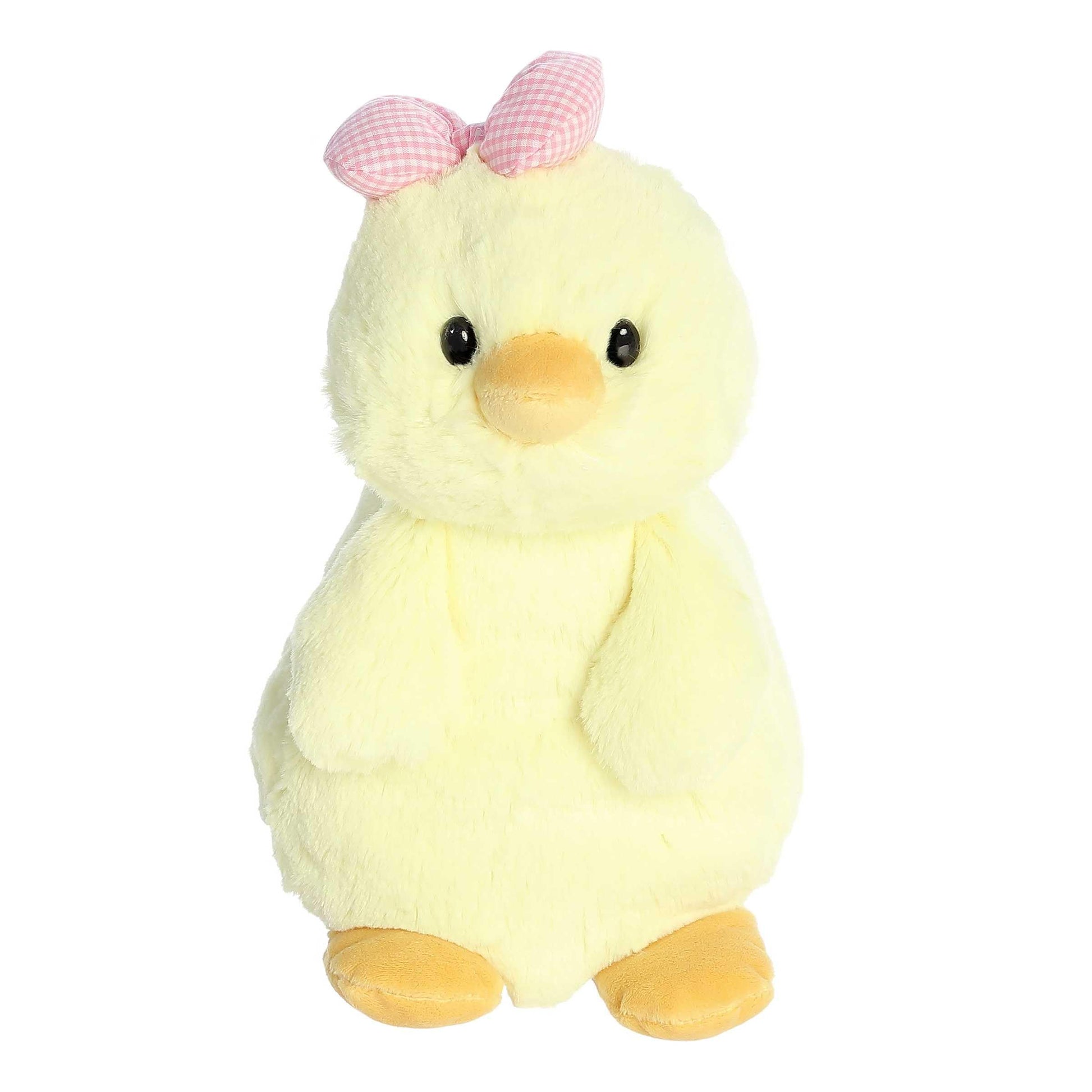 Aurora Vibrant Spring Daisy-Do'S Carrie Chick Stuffed Animal - Decorative Companion - Endless Fun - Yellow 10 Inches