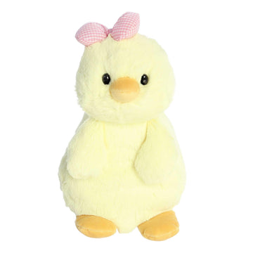 Aurora Vibrant Spring Daisy-Do'S Carrie Chick Stuffed Animal - Decorative Companion - Endless Fun - Yellow 10 Inches