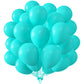 Kalor 12 Inch Teal Blue Balloons, 50 Pcs Latex Helium Balloons For Kid'S Birthday Party, Baby Shower, Wedding, Graduate Party Decorations