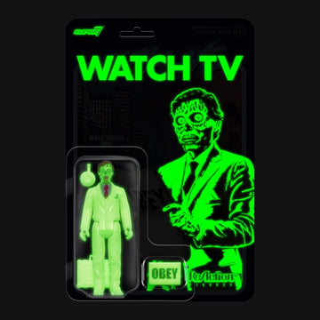 Super7 They Live Male Ghoul (Glow) - 3.75' They Live Action Figure With Accessories Classic Horror Collectibles And Retro Toys