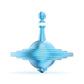 Plexity Labs Ufo Tops Cussac - Metal Spinning Fidget Toy Top - Inspired By The Documented 1967 Ufo Sighting In Cussac, France (S