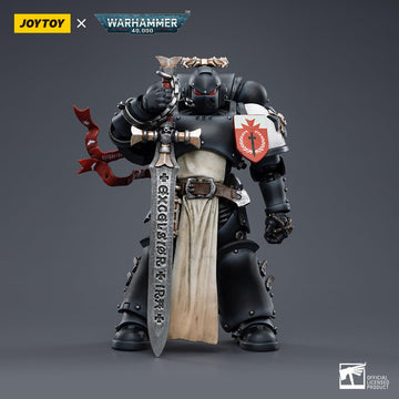 malt-inspiredISE JOYTOY 1/18 Action Figures - Warhammer 40 000 Black Templars The Emperors Champion Rolantus - 5 Classic Character Collectible Age 15 and Above